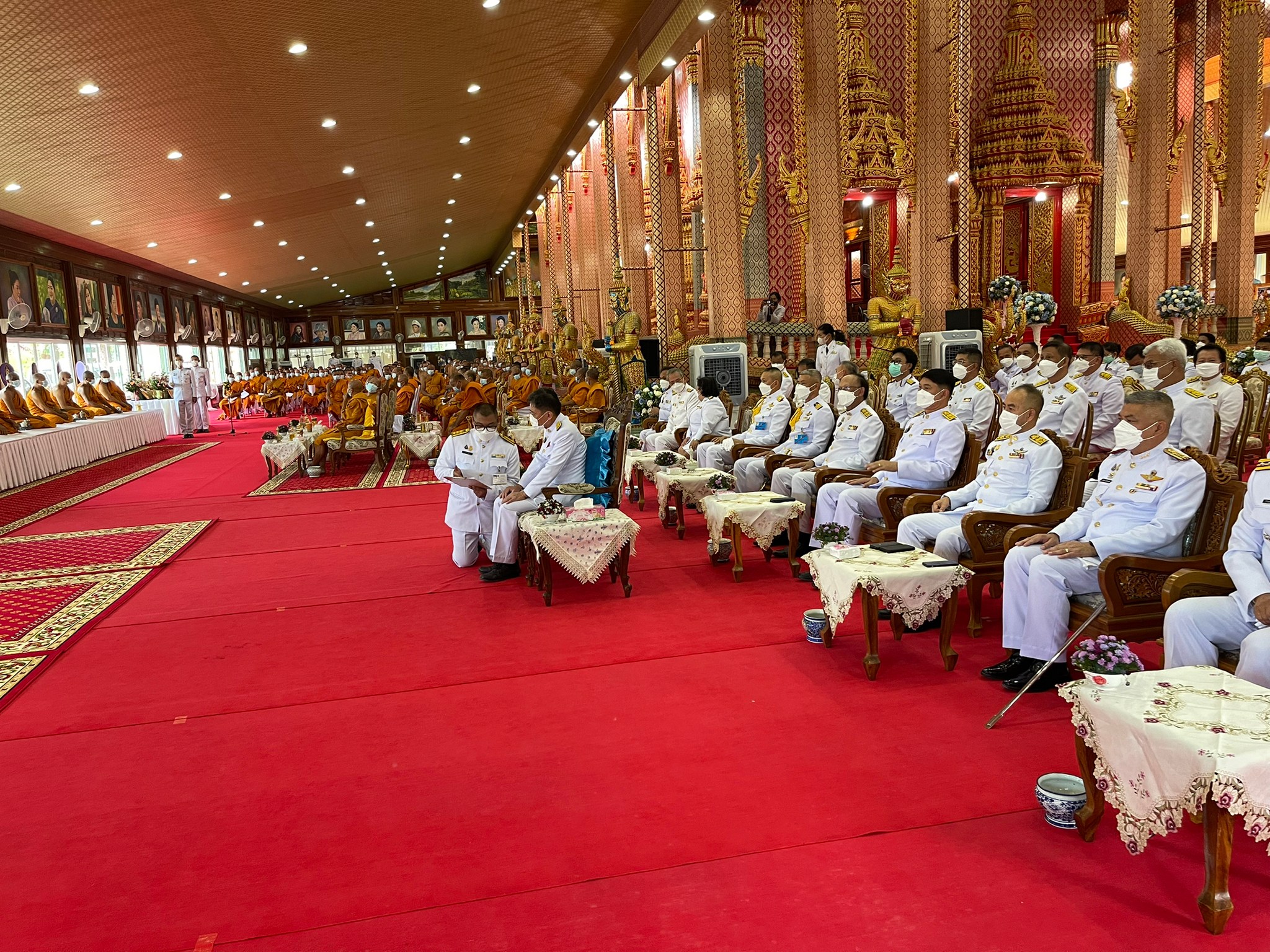 การประปาส่วนภูมิภาคสาขาปราณบุรี เข้าร่วมพิธีเจริญพระพุทธมนต์เฉลิมพระเกียรติพระบาทสมเด็จพระเจ้าอยู่หัว เนื่องในโอกาสวันเฉลิมพระชนมพรรษา 28 กรกฎาคม 2565
