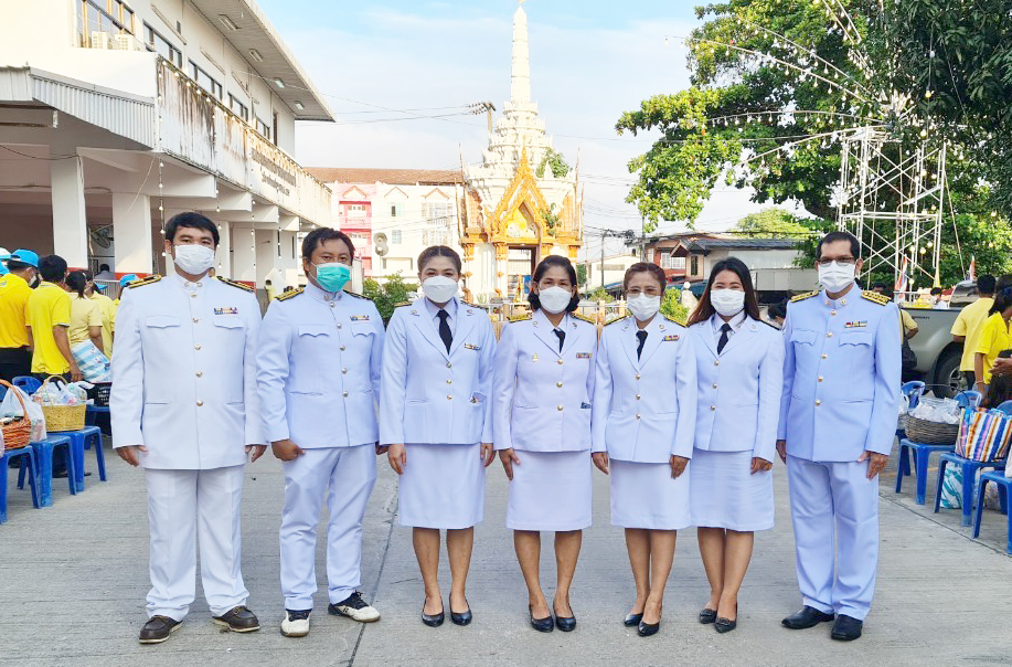 การประปาส่วนภูมิภาคสาขาธัญบุรี เข้าร่วมพิธีทำบุญตักบาตรถวายเป็นพระราชกุศล เนื่องในโอกาสวันเฉลิมพระชนมพรรษา พระบาทสมเด็จพระเจ้าอยู่หัว ประจำปีพุทธศักราช 2565