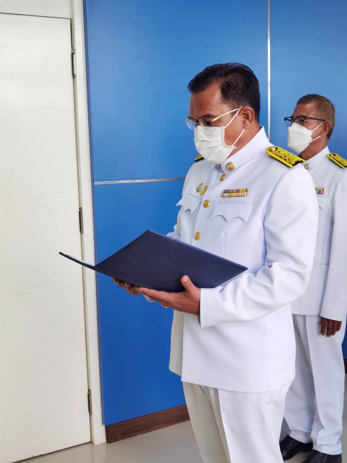 กปภ.สาขาคลองหลวง จัดพิธีถวายสัตย์ปฏิญาณเพื่อเป็นข้าราชการที่ดีและพลังของแผ่นดินประจำปี 2565