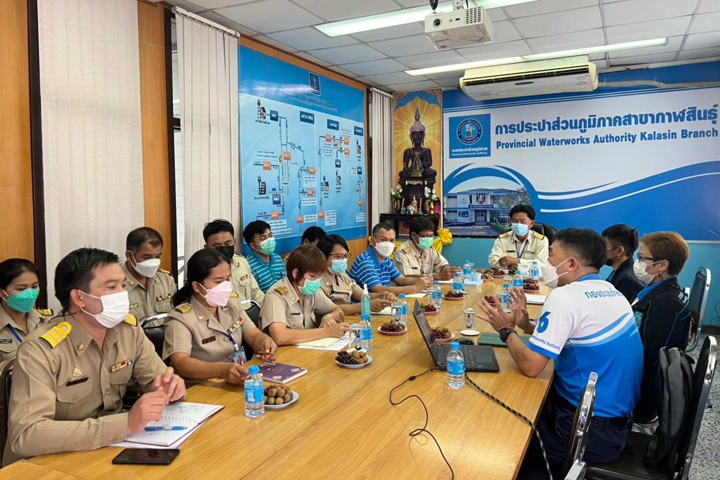กองระบบจำหน่าย กปภ.ข.6 สัญจรลงพื้นที่ กปภ.สาขากาฬสินธุ์ จ.กาฬสินธุ์