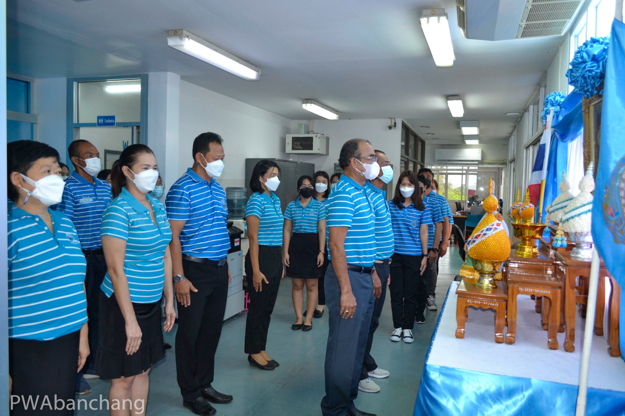 สาขาบ้านฉาง จัดกิจกรรมถวายพระพร สมเด็จพระนางเจ้าสิริกิติ์พระบรมราชินีนาถ พระบรมราชชนนีพันปีหลวง
