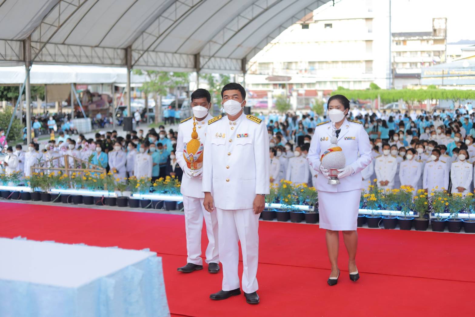 กปภ.สาขาทุ่งสง ร่วมพิธีถวายเครื่องราชสักการะ วางพานพุ่ม และพิธีจุดเทียนถวายพระพรชัยมงคล เนื่องในโอกาสมหามงคลเฉลิมพระชนมพรรษา 90 พรรษา 12 สิงหาคม 2565 เฉลิมพระเกียรติสมเด็จพระนางเจ้าสิริกิติ์ พระบรมราชินีนาถ พระบามราชชนนีพันปีหลวง
