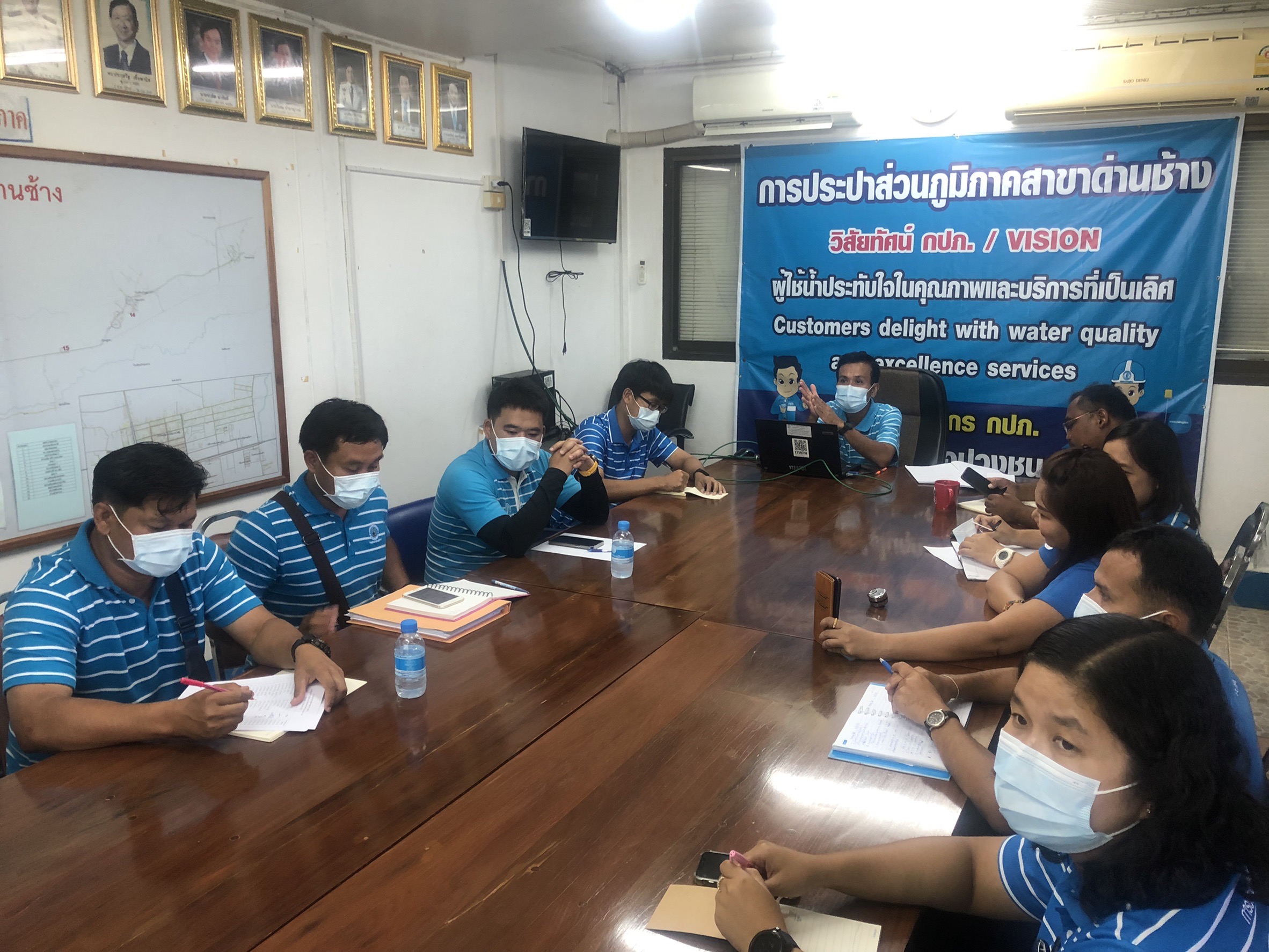 กปภ.สาขาด่านช้างดำเนินการกิจกรรม Morning Talk ครั้งที่ 11/2565
