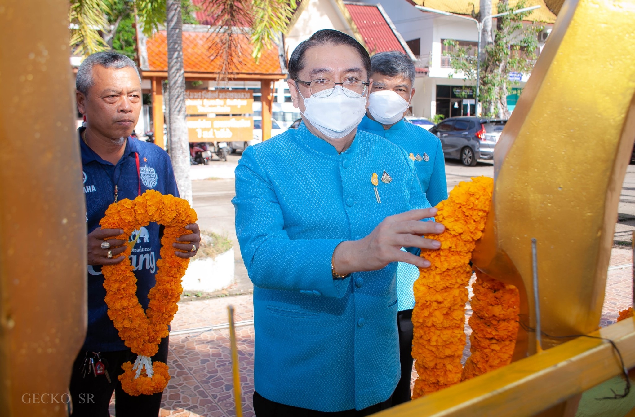 การประปาส่วนภูมิภาคเขต 4 และการประปาส่วนภูมิภาคสาขาชุมพร ร่วมกิจกรรมพิธียกช่อฟ้า ณ วัดชุมพรรังสรรค์