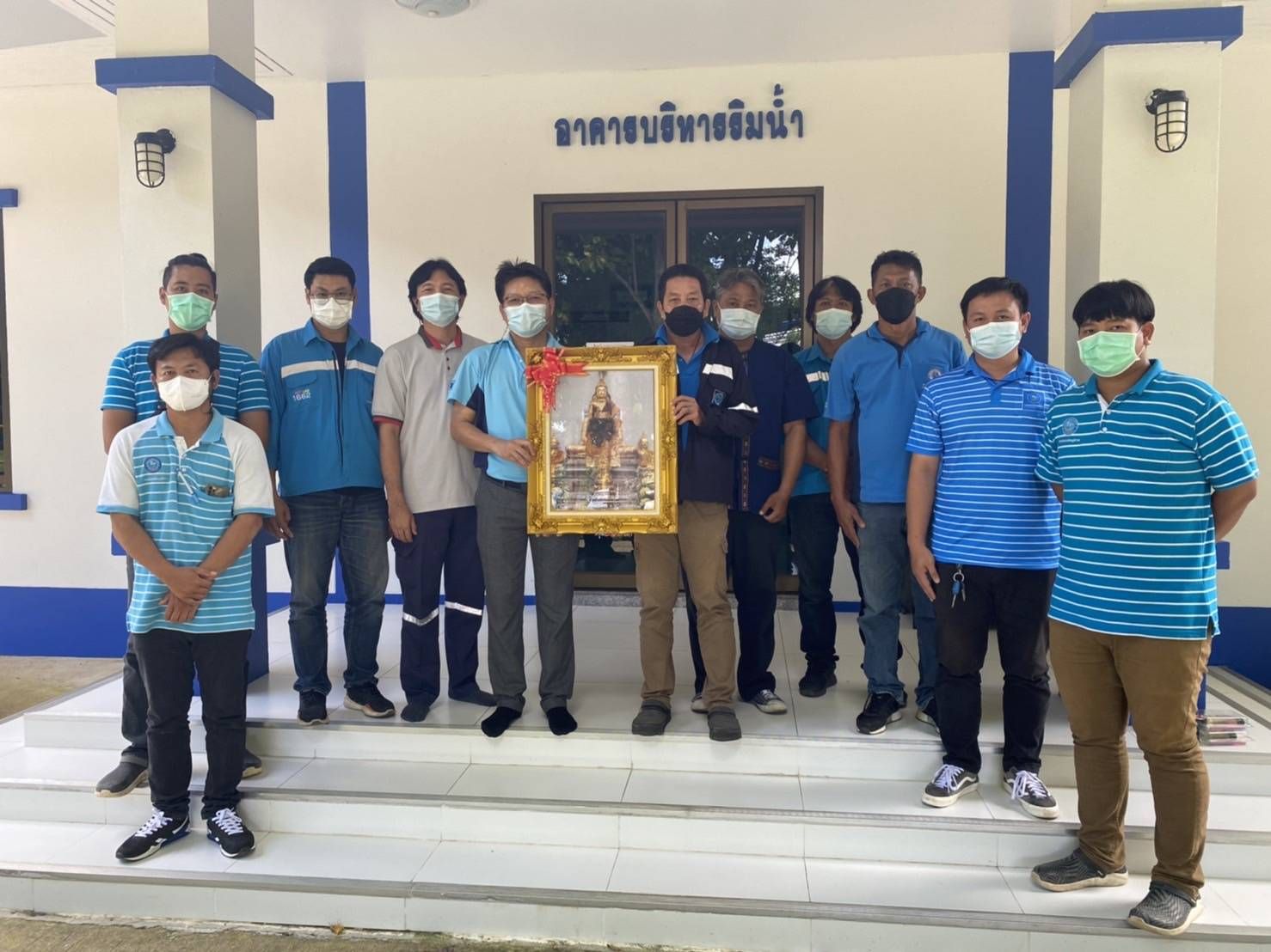 งานผลิต กปภ.สาขาสมุทรสาคร เข้าศึกษาดูงานและเยี่ยมชม โรงผลิตน้ำแพงพวย บริษัท เอ็กคอมธารา จำกัด