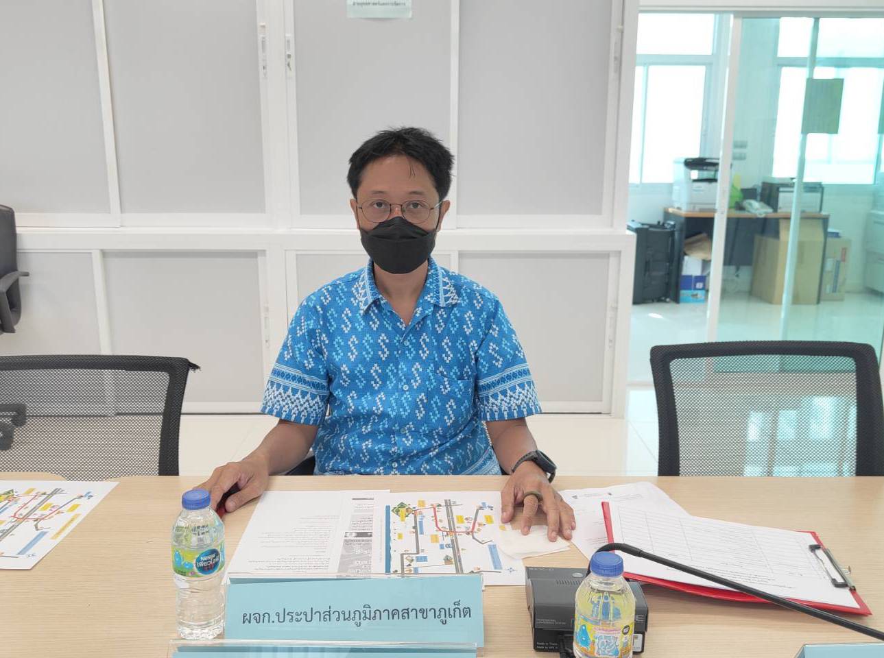 กปภ.สาขาภูเก็ต เข้าร่วมการฝึกศูนย์บัญชาการเหตุการณ์อำเภอ กรณีภัยจากคลื่นสึนามิ ประจำปี พ.ศ. 2565 อำเภอกะทู้