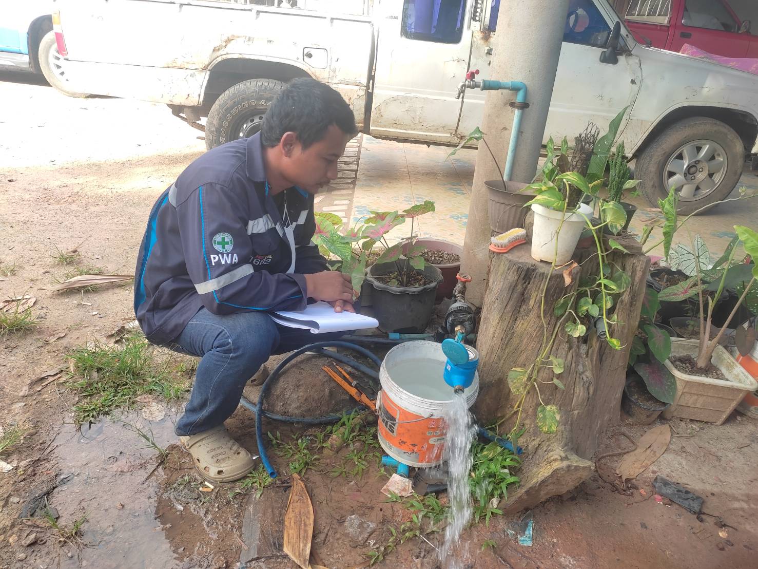 กปภ.สาขาคลองท่อม ลงพื้นที่ตรวจสอบมาตรวัดน้ำชำรุด, มาตรวัดน้ำ 0 หน่วย และมาตรตาย บริเวณพื้นที่ตำบลคลองท่อมใต้