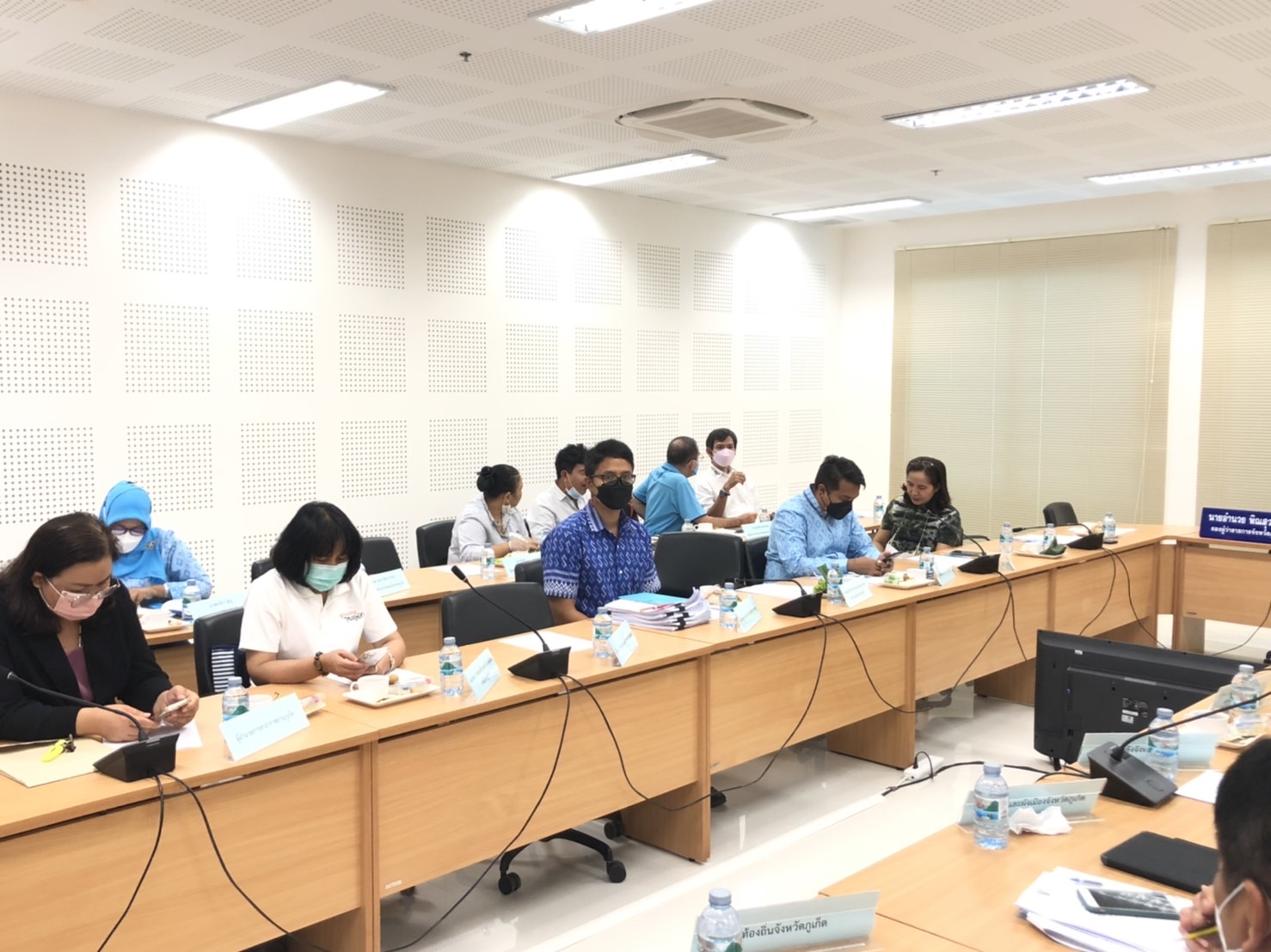 กปภ.สาขาภูเก็ต เข้าร่วมประชุมคณะกรรมการบริหารงานจังหวัดแบบบูรณาการจังหวัด (ก.บ.จ.ภูเก็ต) ครั้งที่4/ปีงบประมาณ พ.ศ. 2565