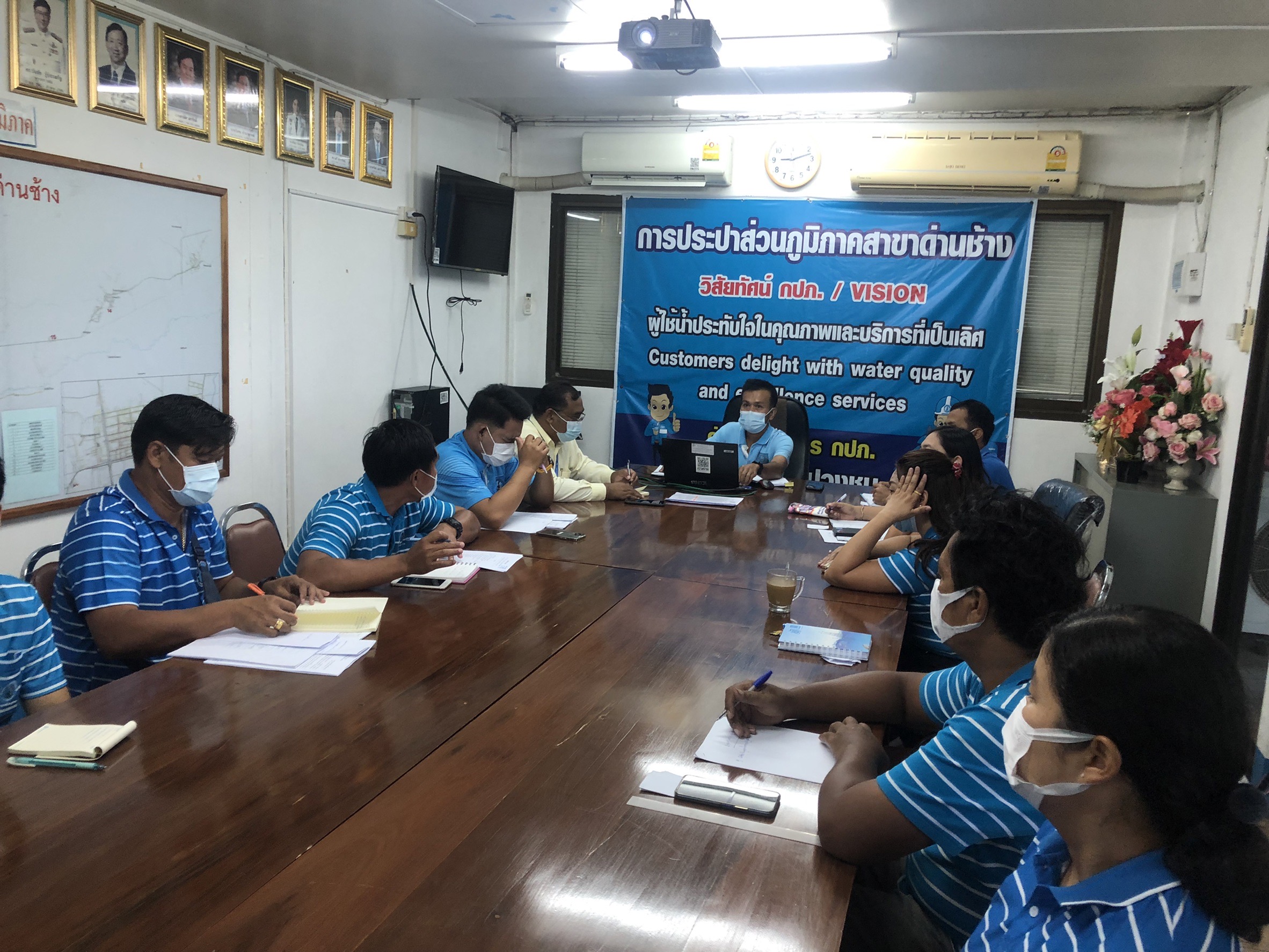 กปภ.สาขาด่านช้างดำเนินกิจกรรม Morning Talk ครั้งที่ 12/2565