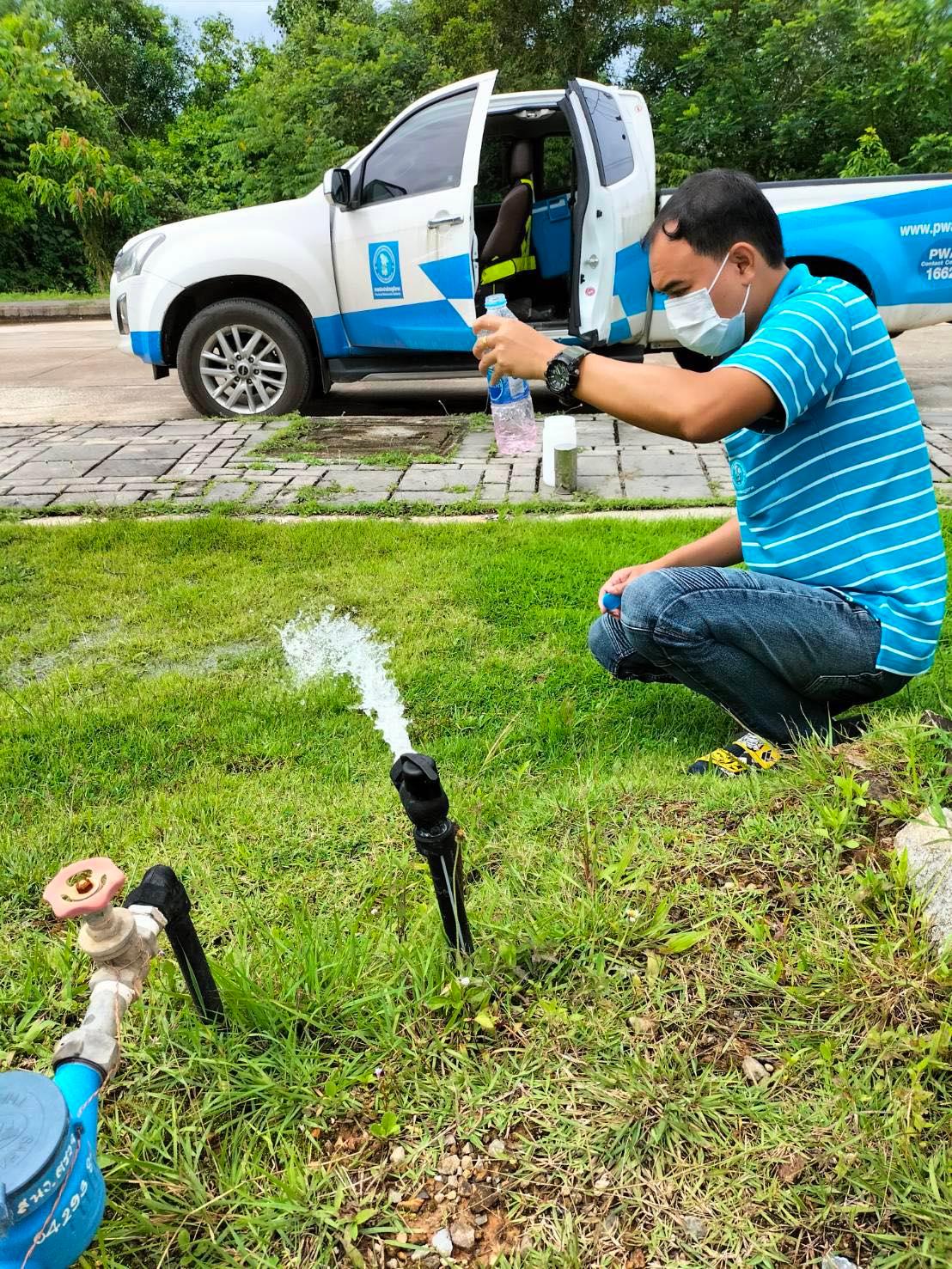 การประปาส่วนภูมิภาคสาขาพังงา ตรวจสอบวิเคราะห์คุณภาพน้ำประปา