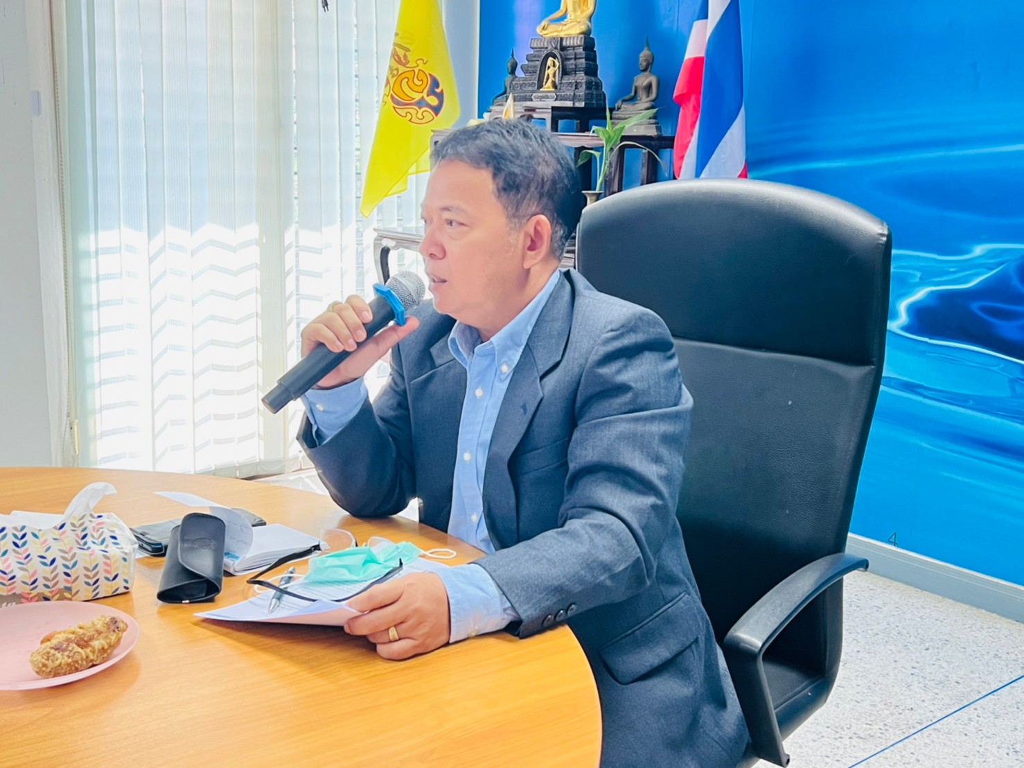กปภ.สาขาราชบุรี ดำเนินกิจกรรมโครงการสนทนายามเช้า ( Morning Talk) ปิดสิ้นปีงบประมาณ 2565