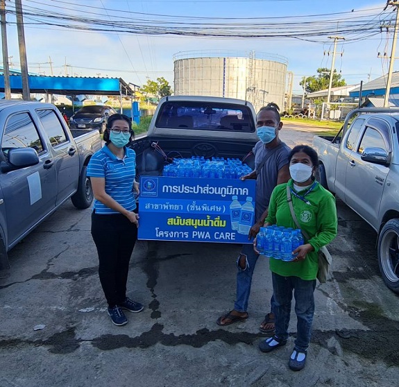 กปภ.สาขาพัทยา (พ) ร่วมกิจกรรมการออกกำลังกายยืดเหยียด และกิจกรรมติดตามตามการเปลี่ยนพฤติกรรมสุขภาพกลุ่มเสี่ยง