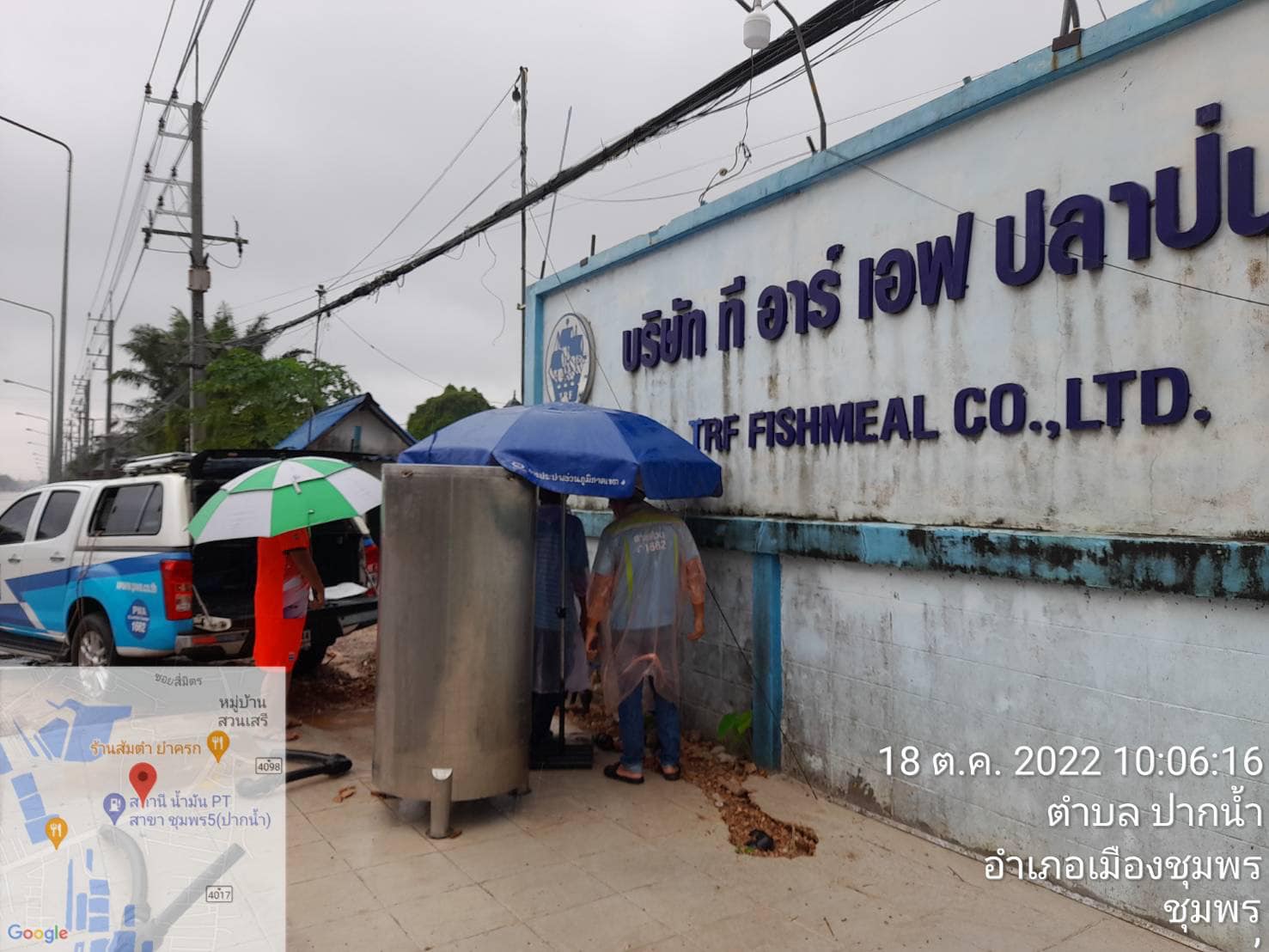 การประปาส่วนภูมิภาคสาขาชุมพร ตรวจสอบมาตรรายใหญ่ เพื่อ ตรวจสอบสภาพมาตรและตรวจวัดแรงดันน้ำที่เหมาะสมตามมาตรฐานการให้บริการของกปภ.