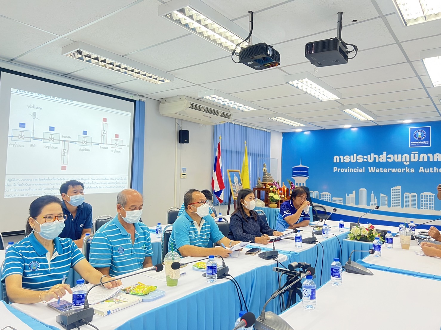 กปภ.สาขาสามพราน เข้าร่วมประชุมแผนงานการตรวจหาการรั่วไหลในเส้นท่อ LDN ครั้งที่ 2/2565