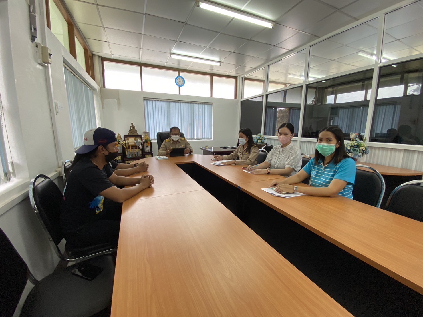 การประปาส่วนภูมิภาค สาขาจันดี ร่วมประชุมกับตัวแทนอ่านมาตร จาก บริษัท ดีพีดี ซิสเท็ม จำกัด