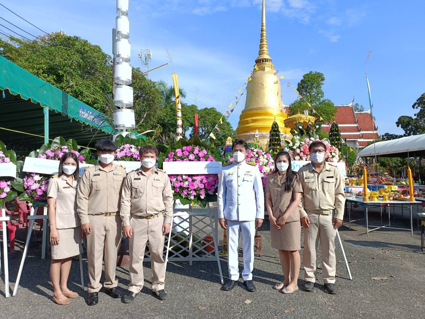การประปาส่วนภูมิภาคสาขาปากน้ำประแสร์ ร่วมวางพวงมาลาเนื่องในวันปิยมหาราช