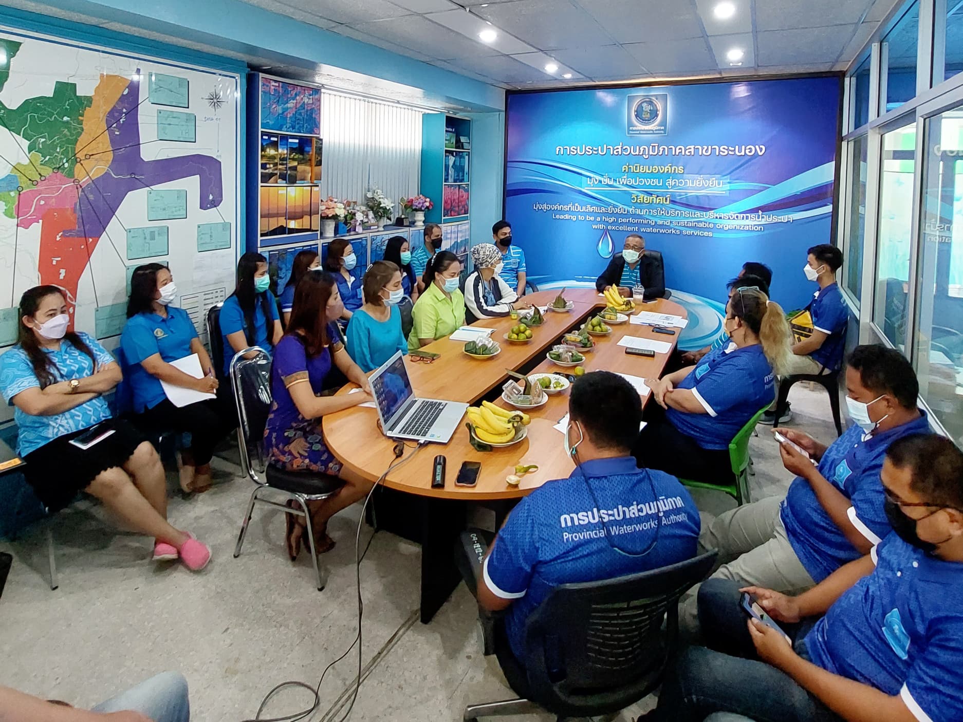 กปภ.สาขาระนอง จัดกิจกรรมสนทนายามเช้า (Morning Talk) ประจำเดือนตุลาคม 2565