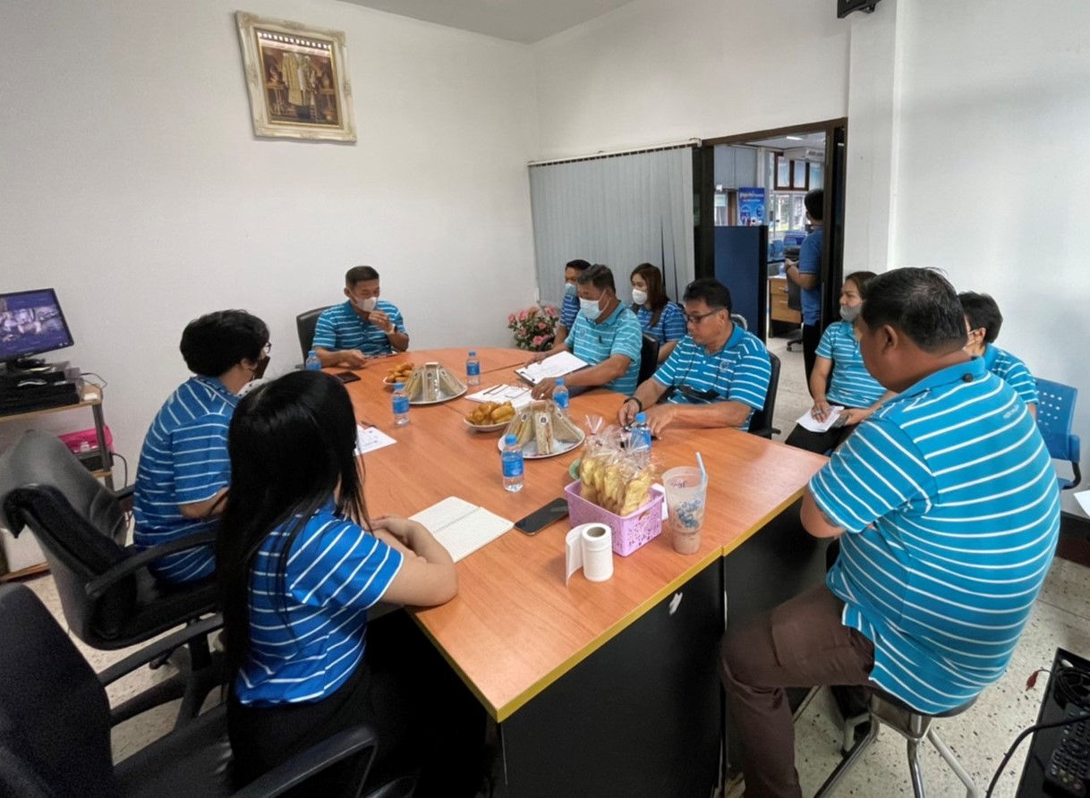 กปภ.สาขาขลุง จัดกิจกรรมสนทนายามเช้า (Mornig talk) ครั้งที่ 1/2566