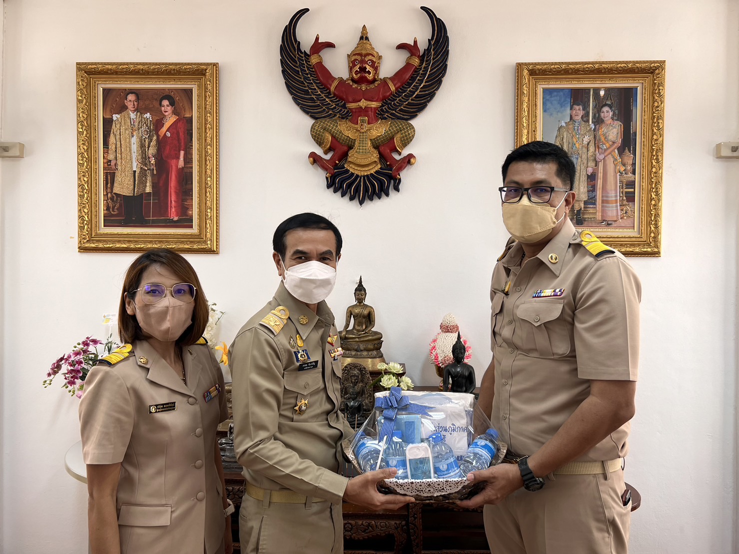 กปภ.สาขาราชบุรี เข้าพบนายอำเภอบางแพ เพื่อรายงานตัวในการเข้ารับตำแหน่งใหม่