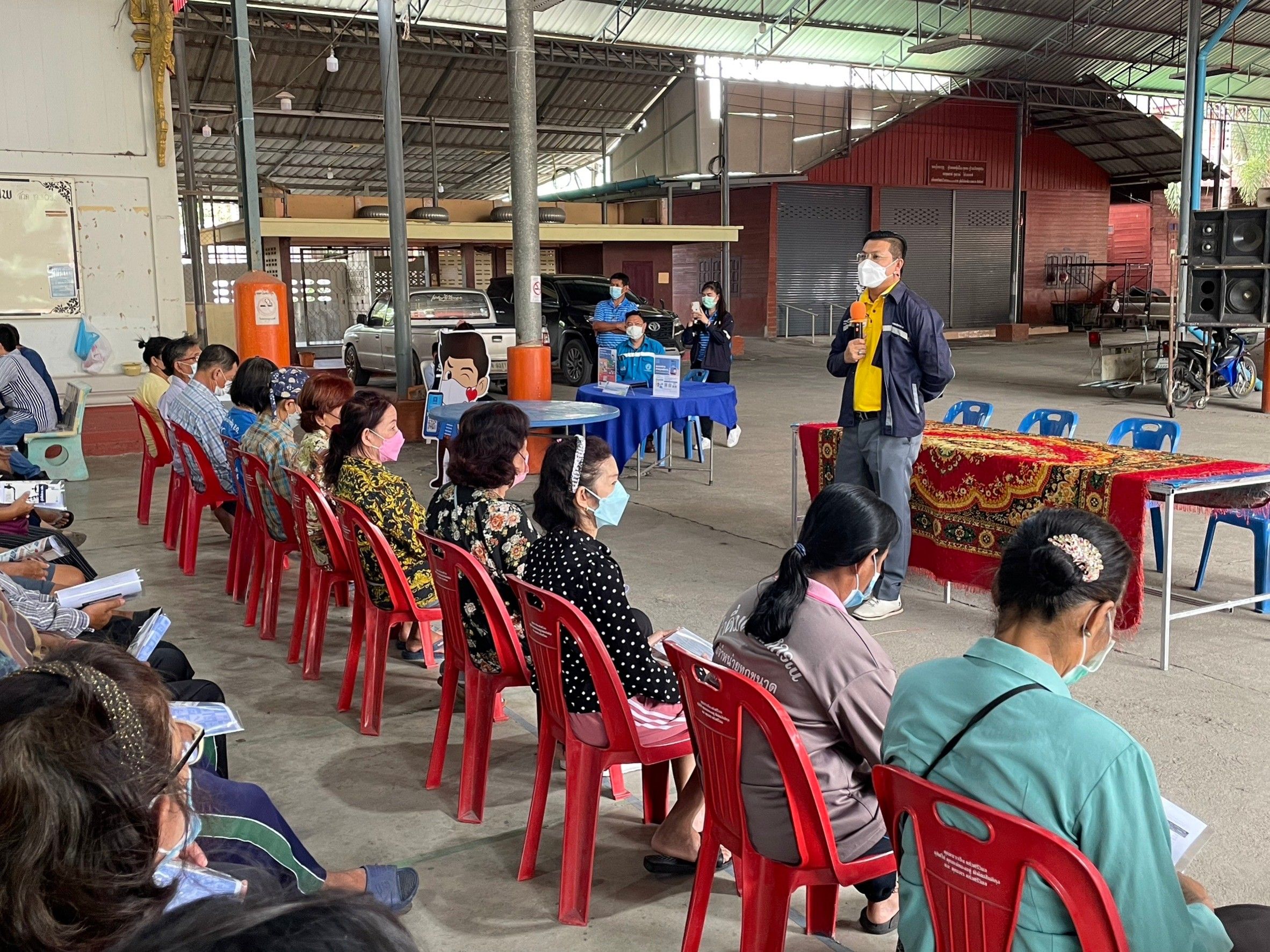กปภ.สาขาสมุทรสาคร เข้าร่วมโครงการรับฟังการประชุมประชาคม