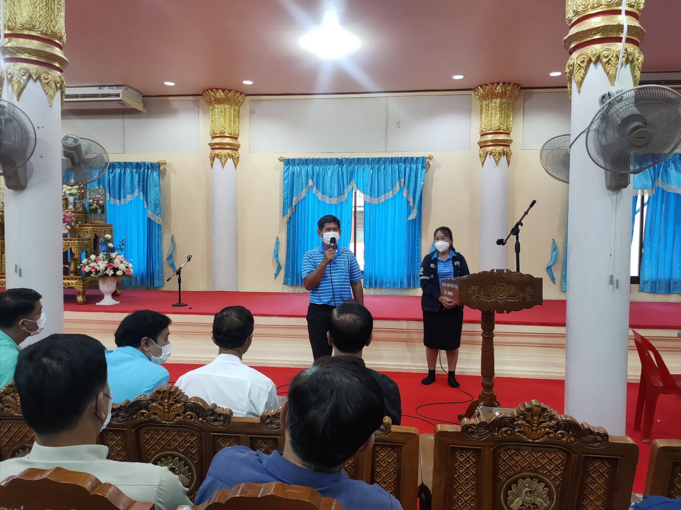 กปภ.สาขาสมุทรสาคร เข้าร่วมโครงการรับฟังการประชุมประชาคม ต.หนองบัว