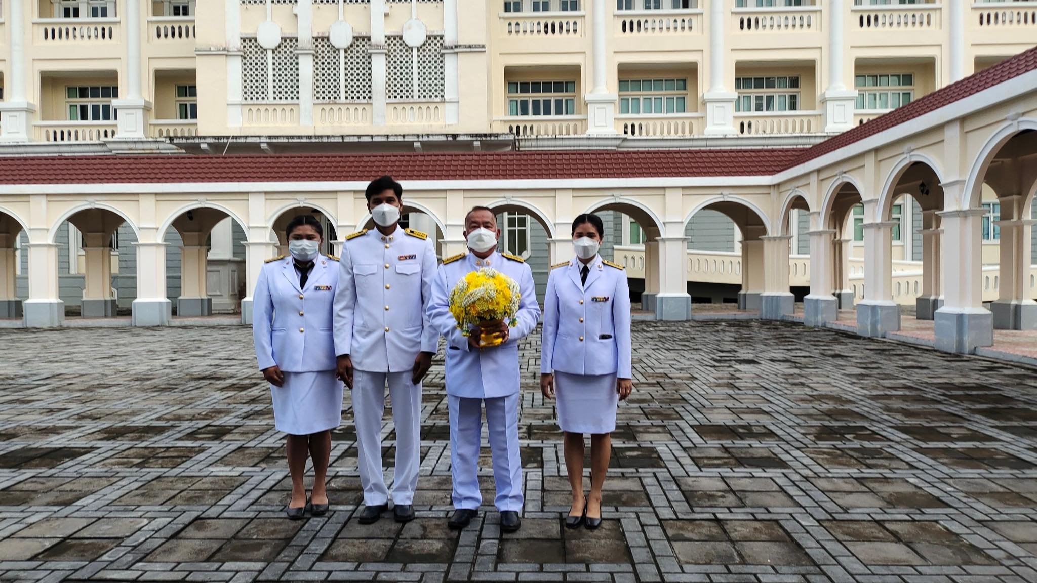 กปภ.สาขาพังงา ร่วมพิธีถวายราชสักการะวางพานพุ่มดอกไม้สด เนื่องในพระบิดาแห่งฝนหลวงประจำปี 2565