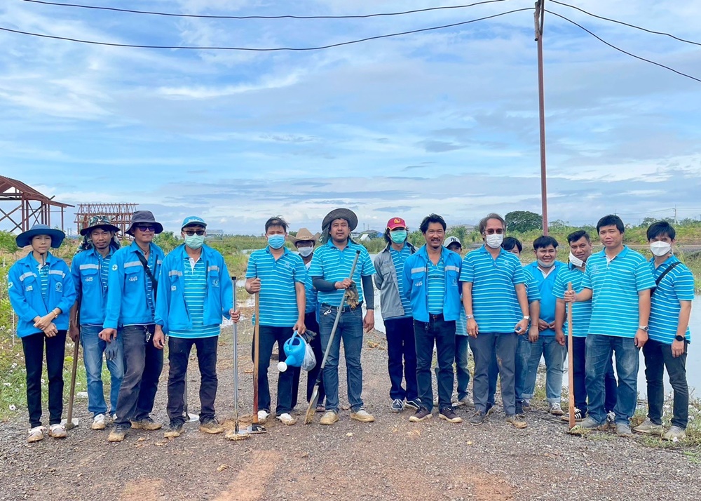 กปภ.สาขาปทุมธานี ดำเนินกิจกรรม โครงการ โคก หนอง นา สัปปายะและรมณียสถาน สถานปฏิบัติธรรมสมเด็จพระสังฆราช (อมพรมหาเถร) ของสำนักงานทรัพยากรธรรมชาติและสิ่งแวดล้อมจังหวัดปทุมธานี