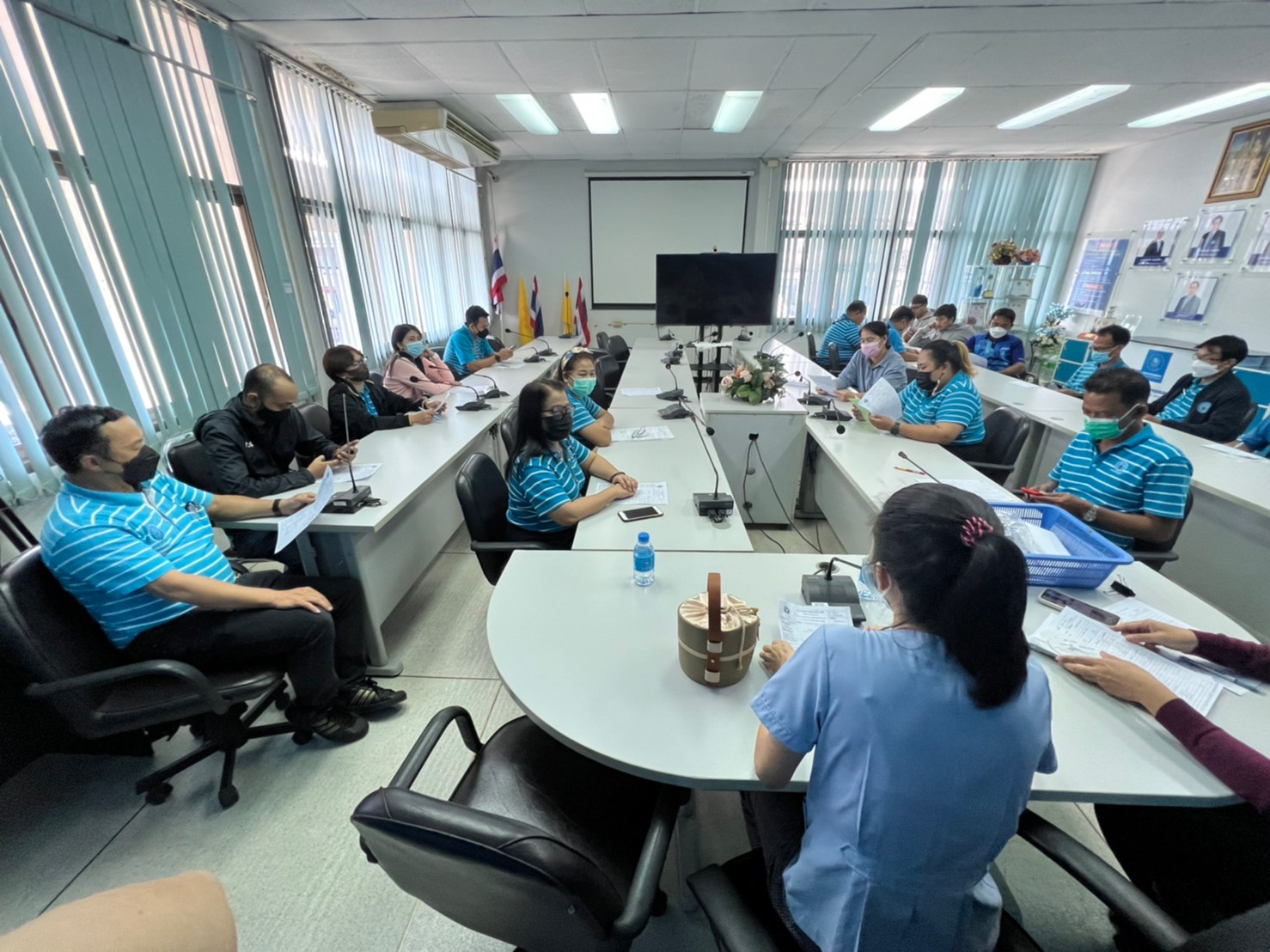 กปภ.สาขาขอนแก่น (พ) ร่วมรับฟังผลและคำแนะนำผลการตรวจสุขภาพจากโรงพยาบาลส่งเสริมสุขภาพ ศูนย์อนามัยที่ 7 ขอนแก่น