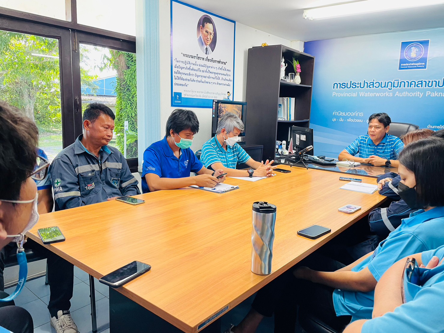 การประปาส่วนภูมิภาคสาขาปากน้ำประแสร์ ประชุมสนทนายามเช้า Morning Talk ประจำเดือน