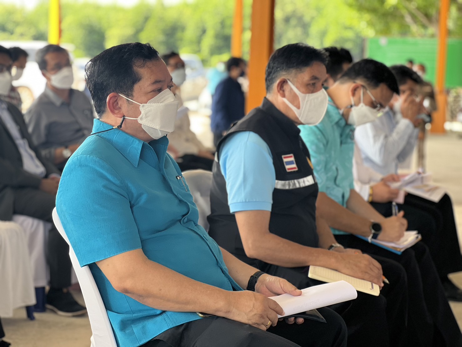 กปภ.สาขาสมุทรสงคราม ร่วมลงพื้นที่ตามโครงการสมาชิกวุฒิสภาพบประชาชนในพื้นที่จังหวัดภาคกลาง