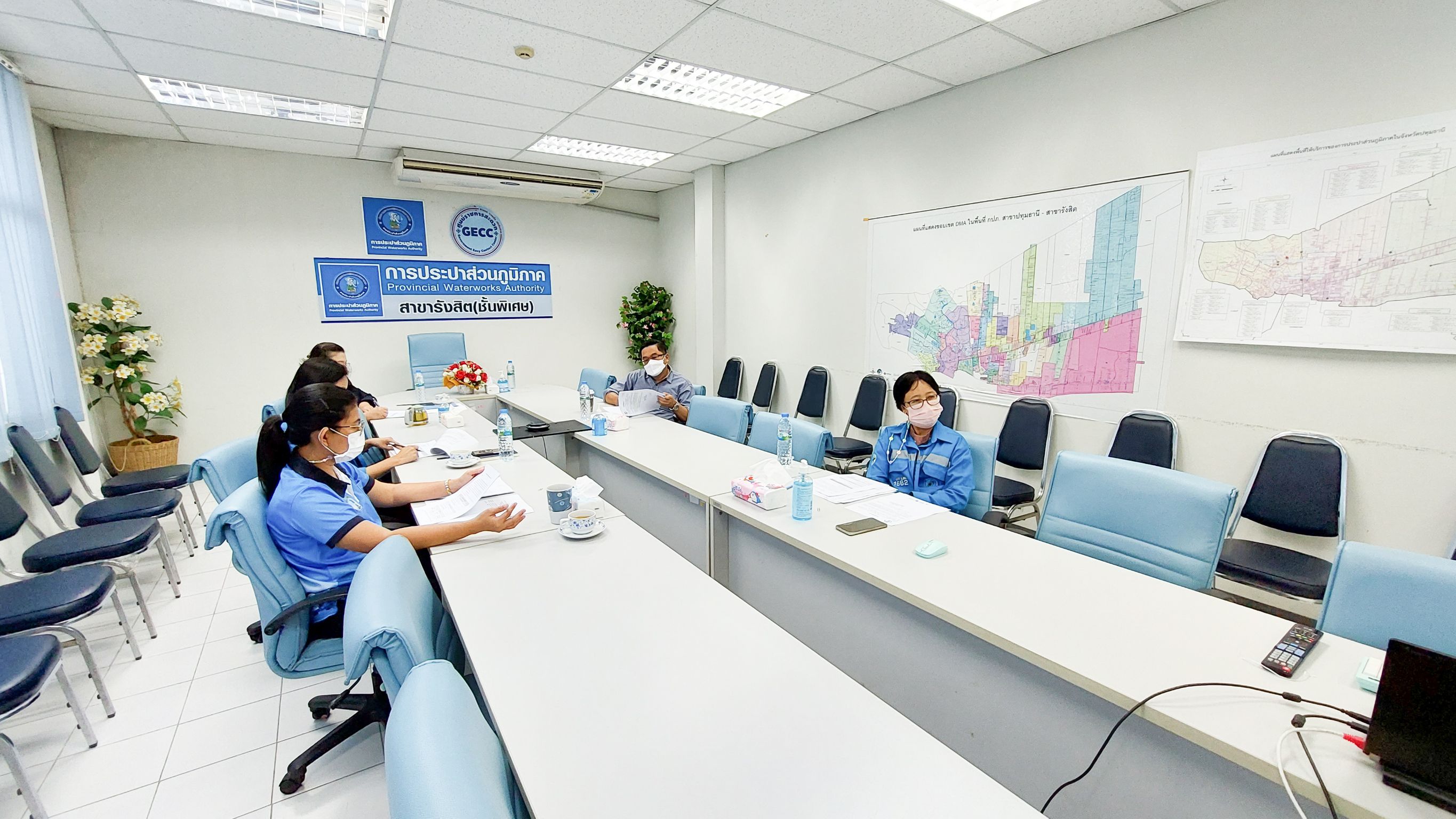 กปภ.สาขารังสิต(พ) ร่วมประชุมวิเคราะห์ปัญหา อุปสรรค หลักเกณฑ์วิเคราะห์อัตรากำลังของ กปภ.