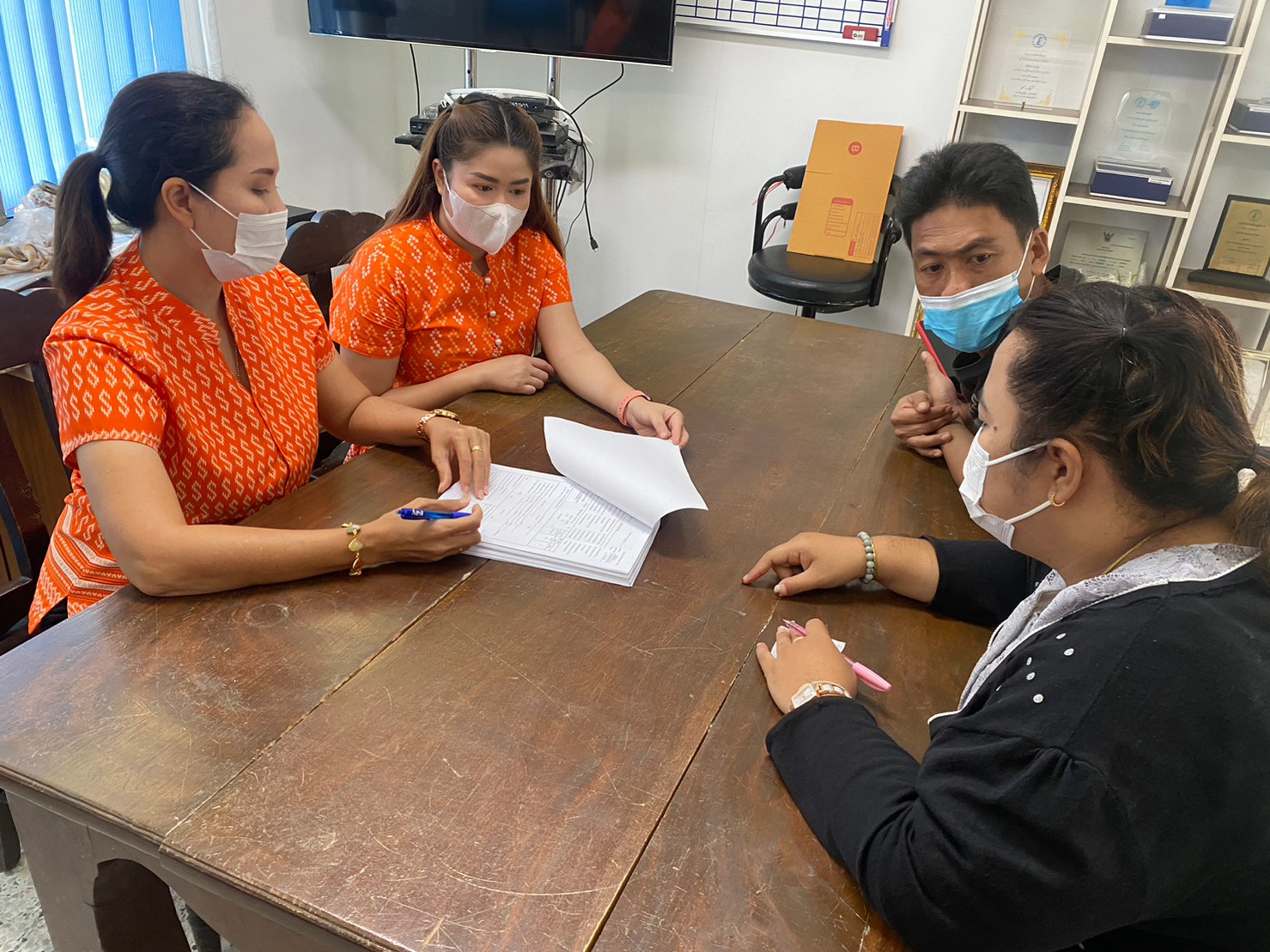 การประปาส่วนภูมิภาคสาขาไชยา ประชุมกับตัวแทนอ่านมาตร บริษัท ดี.พี.ดี ซิสเท็ม จำกัด เพื่อซักซ้อมการอ่านมาตรให้มีประสิทธิภาพ