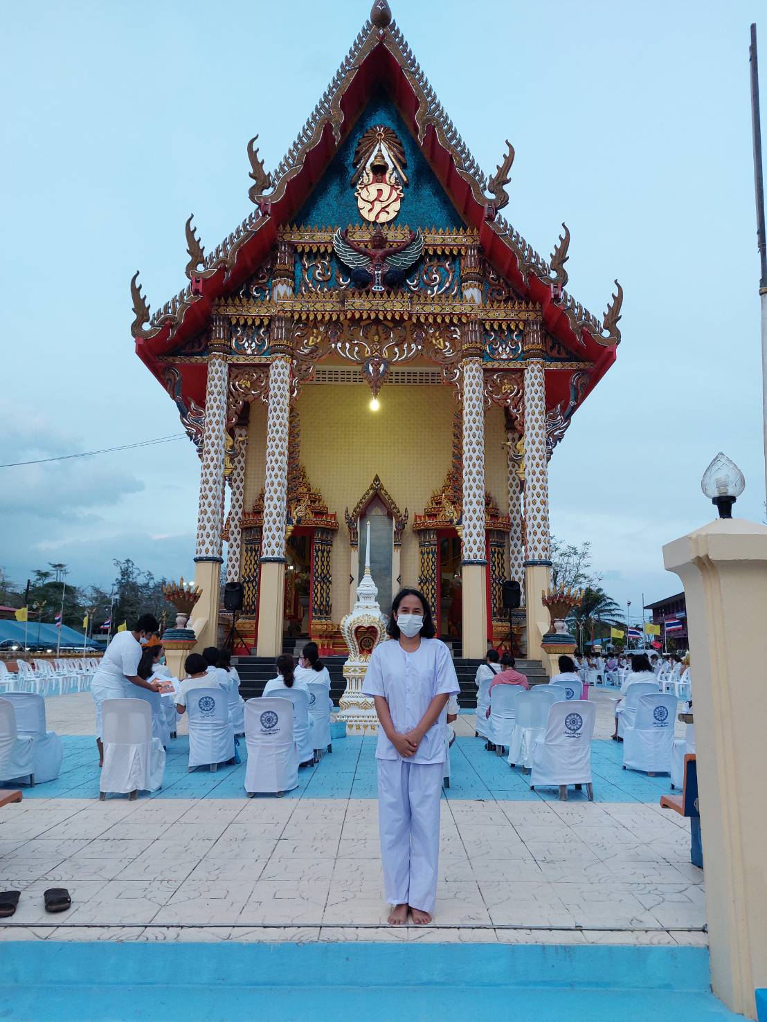 การประปาส่วนภูมิภาคสาขาชุมพร ร่วมพิธีเจริญพระพุทธมนต์ถวายพระพรชัยมงคล สมเด็จพระเจ้าลูกเธอ เจ้าฟ้าพัชรกิติยาภา นเรนทิราเทพยวดี กรมหลวงราชสาริณีสิริพัชร มหาวัชรราชธิดา ณ วัดปากน้ำ ตำบลปากน้ำ อำเภอเมืองชุมพร จังหวัดชุมพร