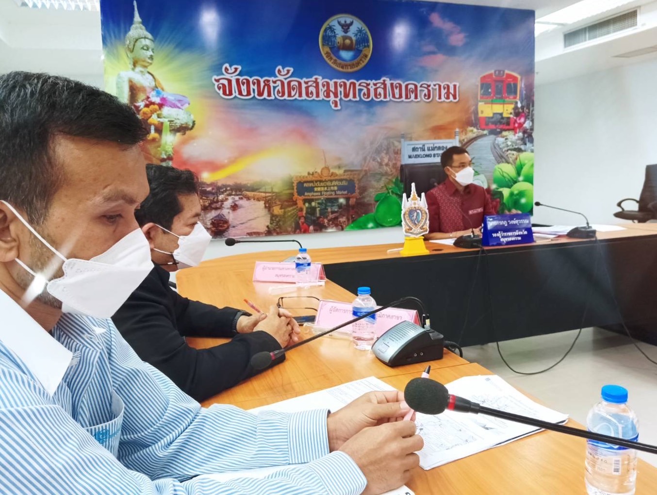 กปภ.สาขาสมุทรสงคราม และ กองแผนและวิชาการ กปภ.ข.3 ร่วมประชุมหารือแผนหลักและแผนปฏิบัติการโครงการปรับปรุงเพิ่มประสิทธิภาพแก้มลิงทุ่งหิน จังหวัดสมุทรสงคราม