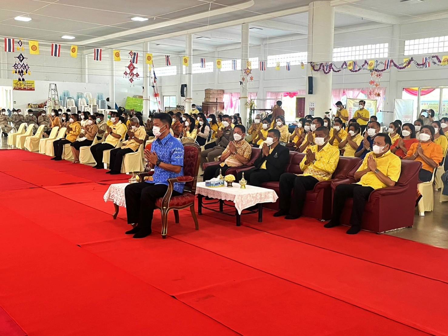 กปภ.สาขาวิเศษชัยชาญ ร่วมพิธีเจริญพระพุทธมนต์ เพื่อถวายเป็นพระราชกุศลแด่สมเด็จพระเจ้าลูกเธอ เจ้าฟ้าพัชรกิติยาภา นเรนทิราเทพยวดี กรมหลวงราชสาริณีสิริพัชร มหาวัชรราชธิดา