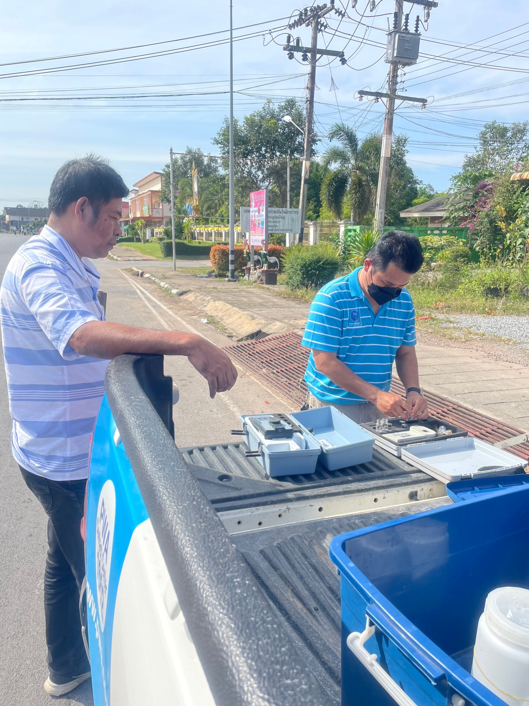 การประปาส่วนภูมิภาคสาขาจันดี ออกตรวจวัดคุณภาพน้ำตามโครงการ กปภ.เช็คชัวร์ ประจำเดือน มกราคม 2566