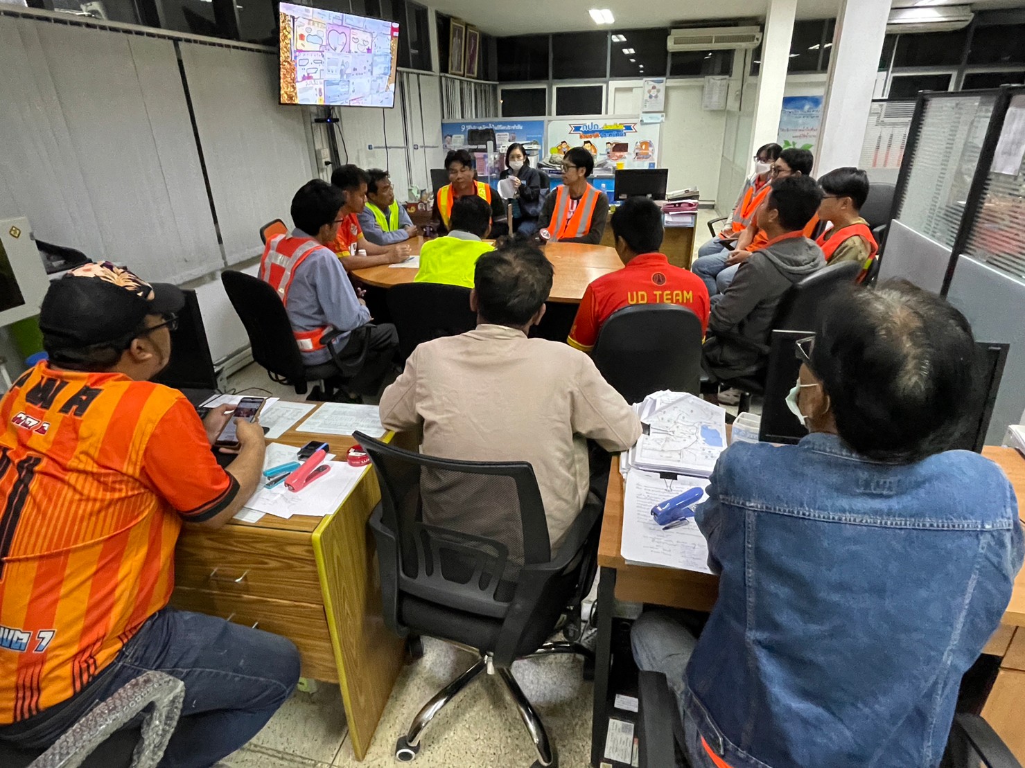 งานบริการฯ กปภ.สาขาอุดรธานี (พ) สำรวจหาท่อแตกรั่ว