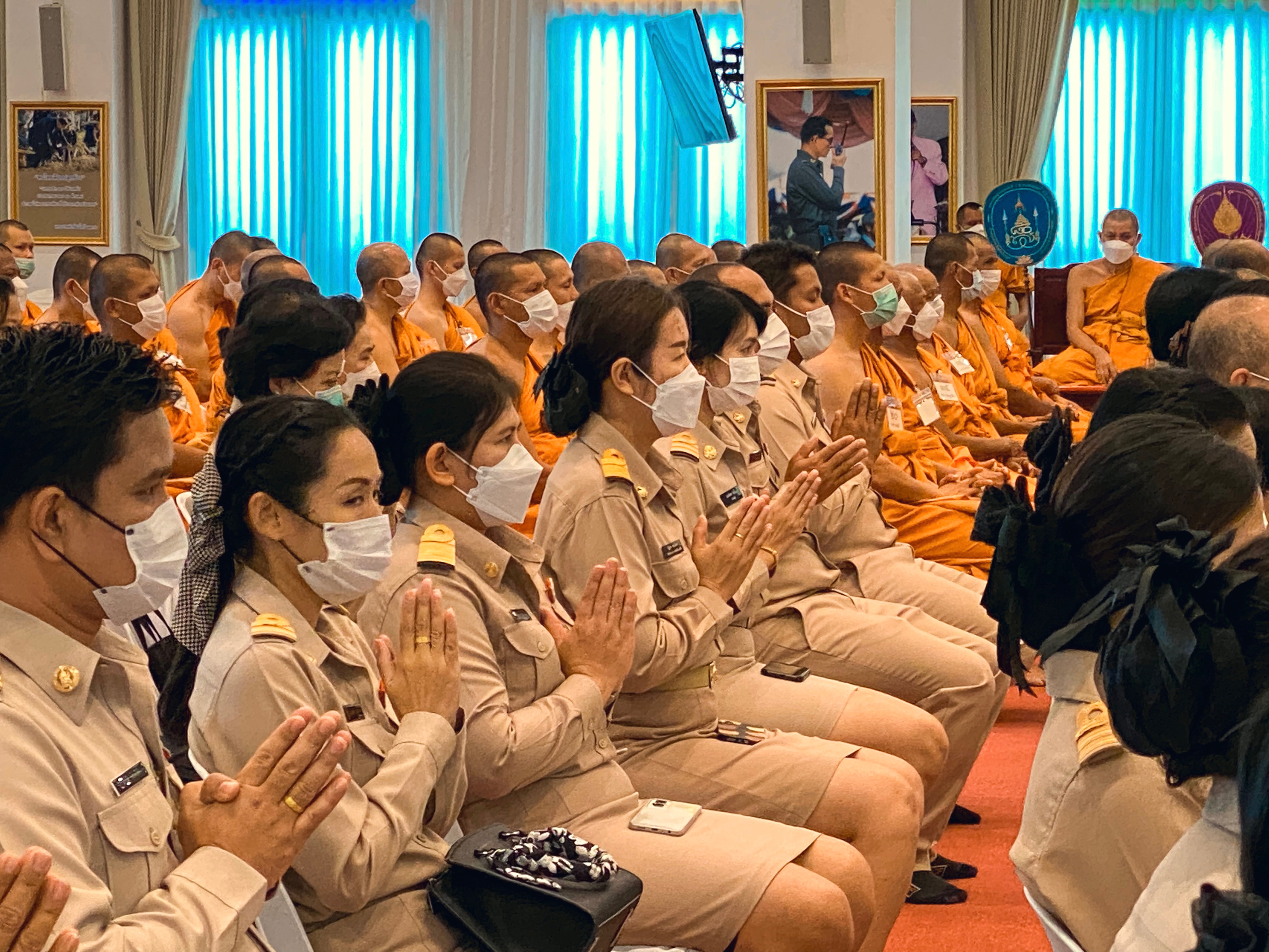 กปภ.สาขากุยบุรี เข้าร่วมพิธีเจริญพระพุทธมนต์ถวายพระพรชัยมงคลแด่ พระบาทสมเด็จพระเจ้าอยู่หัว สมเด็จพระนางเจ้าสิริกิติ์ พระบรมราชินีนาถ พระบรมราชชนนีพันปีหลวง สมเด็จพระนางเจ้าฯ พระบรมราชินี และสมเด็จพระเจ้าลูกเธอ เจ้าฟ้าพัชรกิติยาภา นเรนทิราเทพยวดี กรมหลวงราชสาริณีสิริพัชร มหาวัชรราชธิดา