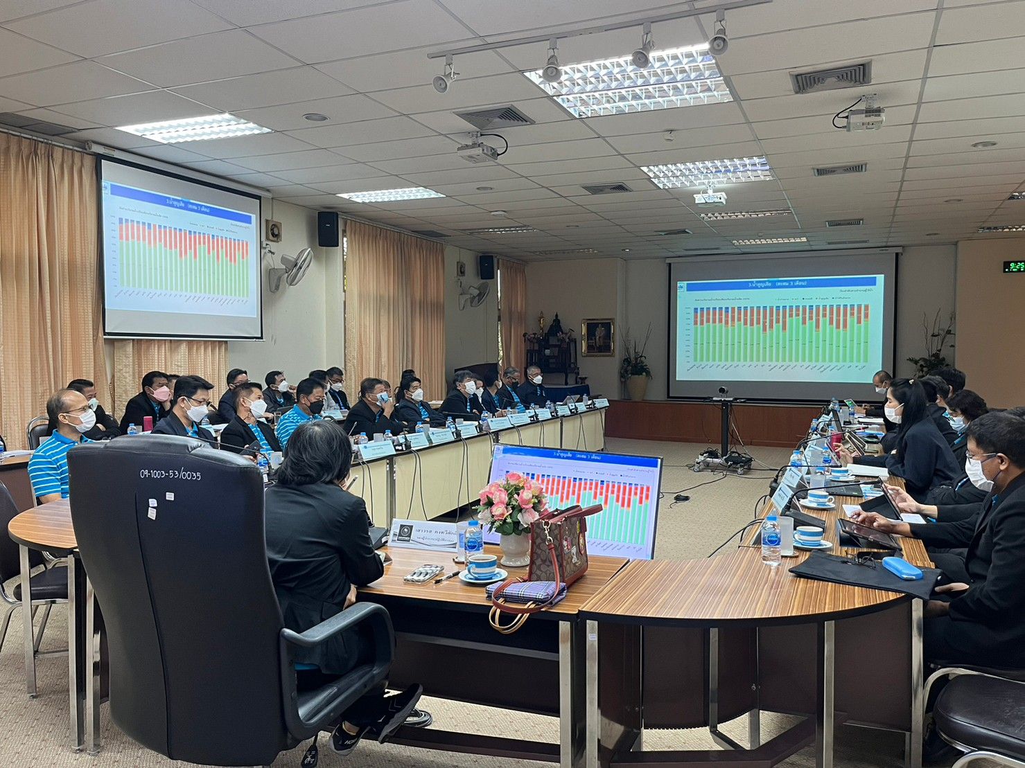 รปก.1 เป็นประธานการประชุมติดตามผลการดำเนินงานไตรมาส 1/66 กปภ.ข.9 และ กปภ.สาขาในสังกัด