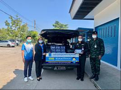 กปภ.สาขาสมุทรสาคร มอบน้ำดื่มบรรจุขวด สนับสนุนประจำจุดตรวจศูนย์ปฏิบัติการป้องกัน และลดอุบัติเหตุฯ