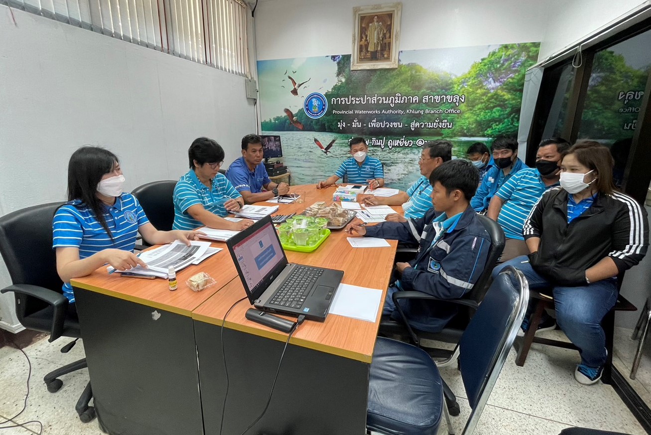 กปภ.สาขาขลุง จัดกิจกรรมสนทนายามเช้า (Mornig talk) ครั้งที่ 4/2566