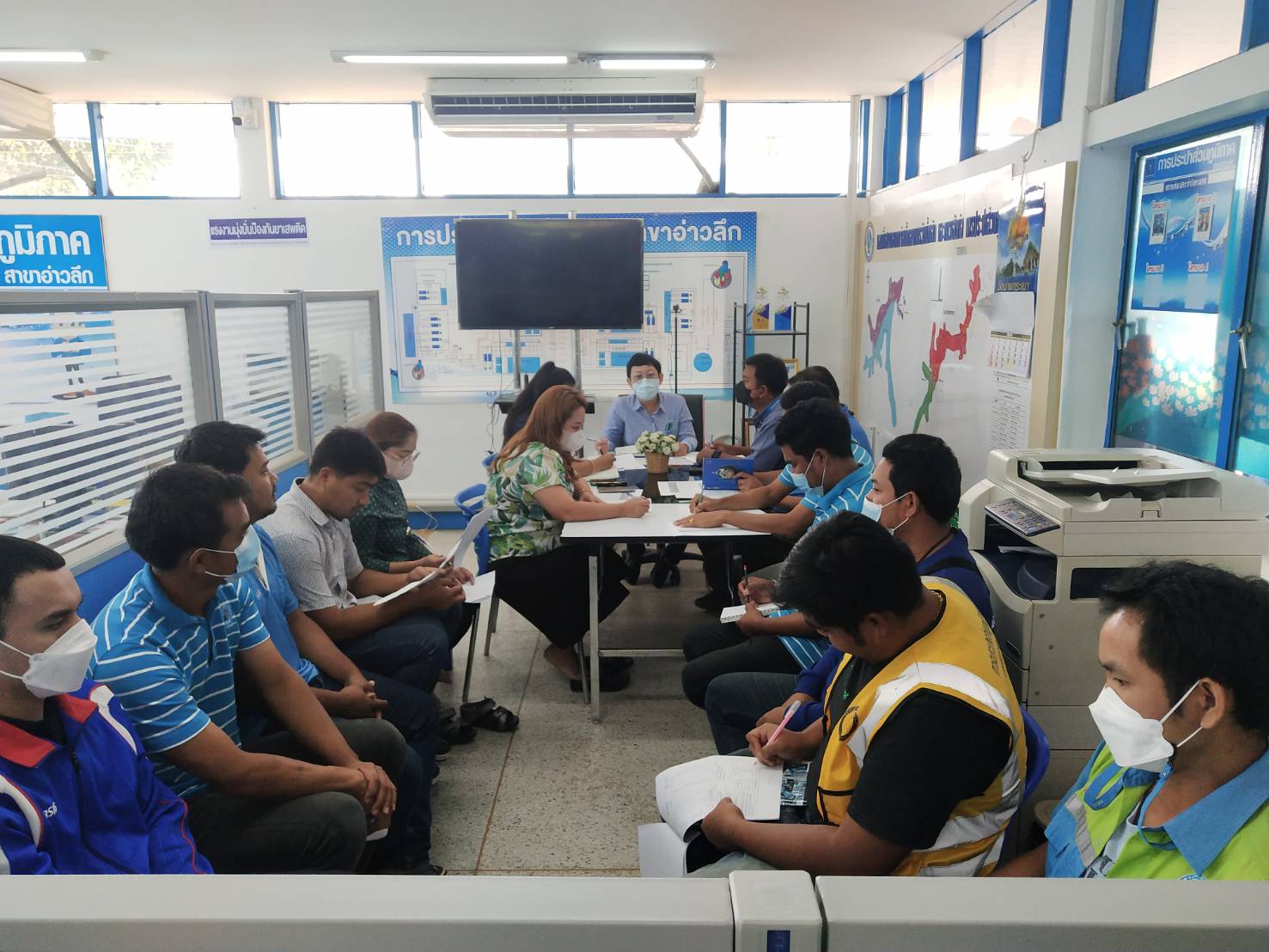 การประปาส่วนภูมิภาคสาขาอ่าวลึก ร่วมจัดกิจกรรมสนทนายามเช้า (Morning Talk) ครั้งที่ 4/2566 ประจำเดือนมกราคม 2566