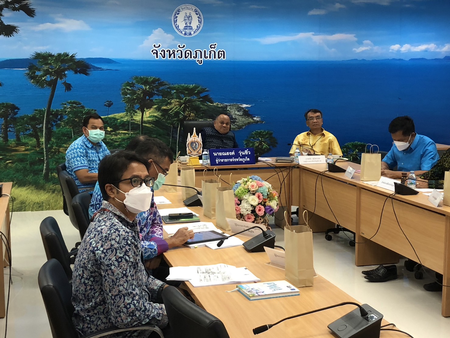 กปภ.สาขาภูเก็ต เข้าร่วมประชุมขับเคลื่อนและติดตามนโยบายของรัฐบาล และภารกิจสำคัญของกระทรวงมหาดไทยประจำปีงบประมาณ พ.ศ. 2566 (เดือนมกราคม 2566)