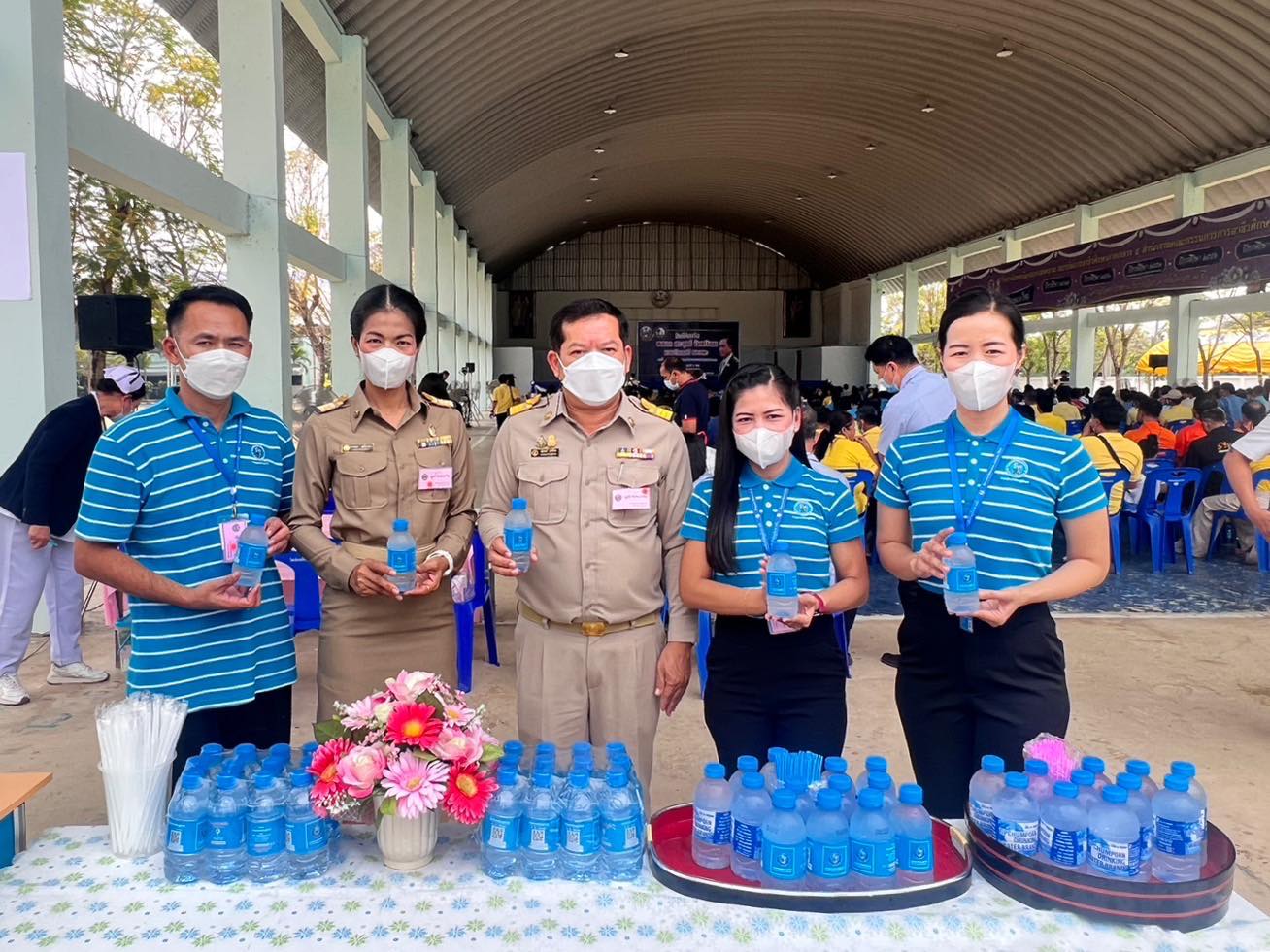 กปภ.สาขาสมุทรสงคราม ร่วมต้อนรับนายกรัฐมนตรี (พลเอก ประยุทธ์ จันทร์โอชา) พร้อมคณะ ในโอกาสมาตรวจราชการและพบปะประชาชน ณ จังหวัดสมุทรสงคราม