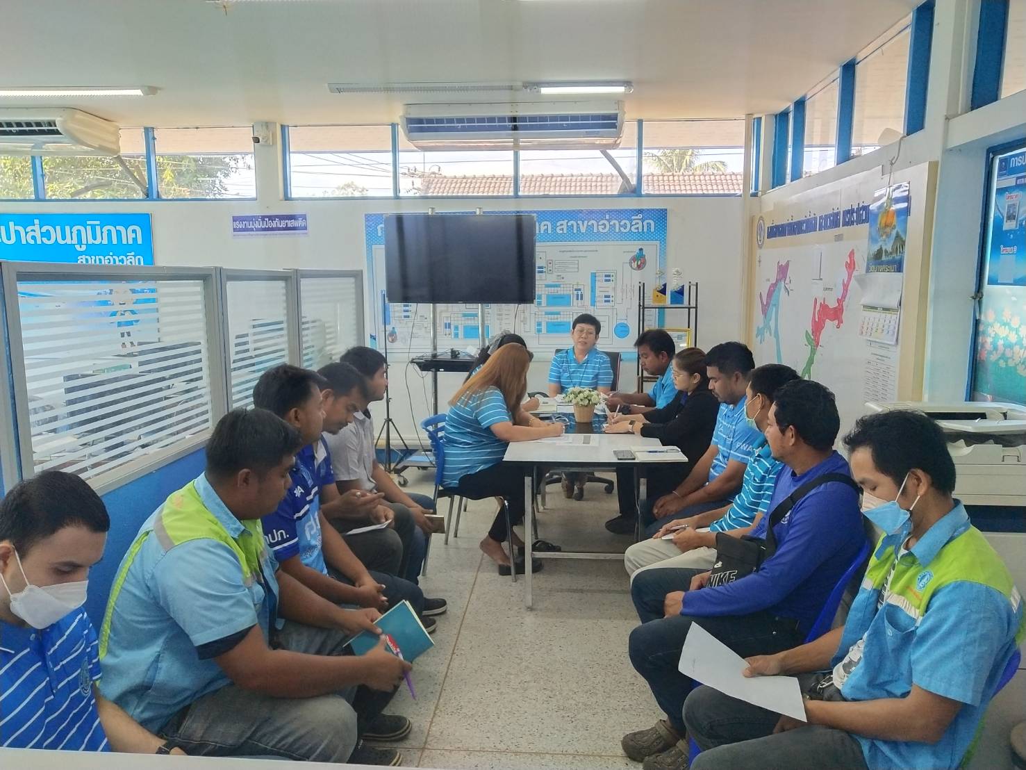 การประปาส่วนภูมิภาคสาขาอ่าวลึก ร่วมจัดกิจกรรมสนทนายามเช้า (Morning Talk) ครั้งที่ 5/2566 ประจำเดือนกุมภาพันธ์ 2566