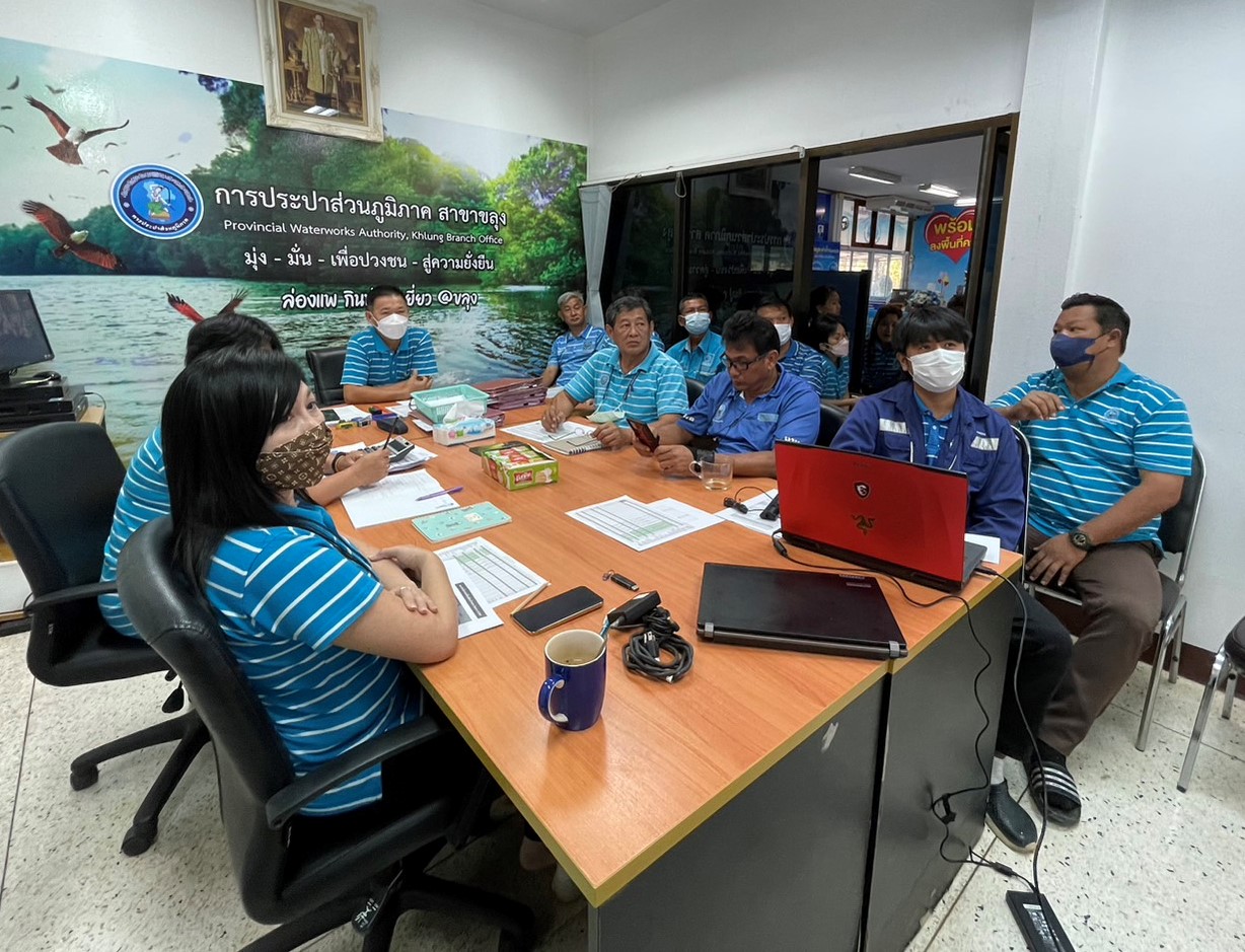กปภ.สาขาขลุง จัดกิจกรรมสนทนายามเช้า (Mornig talk) ครั้งที่ 5/2566