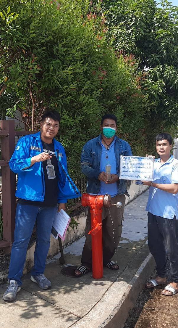กปภ.สาขาภูเก็ต ดำเนินการระบายตะกอนและตรวจสอบคุณภาพน้ำประปา บริเวณ ต.ป่าคลอก อ.ถลาง จ.ภูเก็ต
