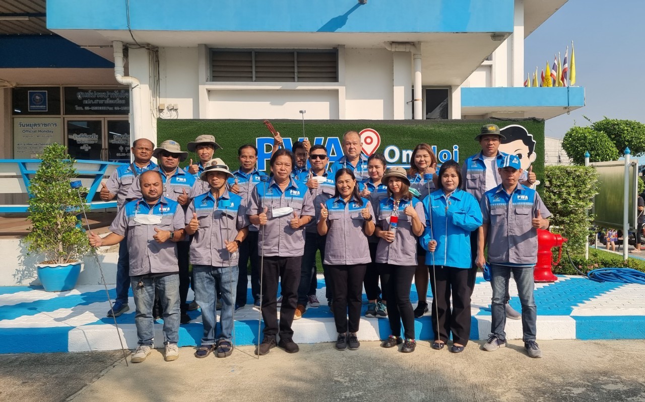 กปภ.สาขาอ้อมน้อย ลงพื้นที่ทำกิจกรรมลดน้ำสูญเสียเชิงรุก (ALC)