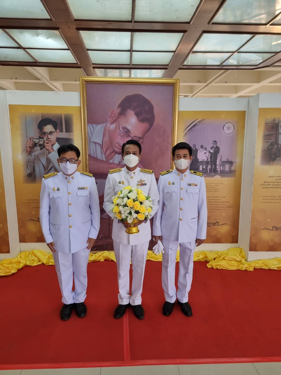 กปภ.สาขากาญจนบุรี เข้าร่วมงานพิธีถวายสักการะแด่พระบาทสมเด็จพระบรมชนกาธิเบศร มหาภูมิพลอดุลยเดชมหาราช บรมนาถบพิตร  พระบิดาแห่งมาตรฐานการช่างไทย