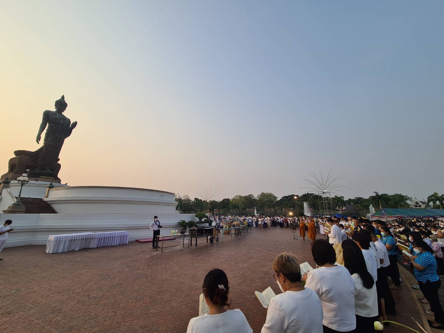 กปภ.สาขาอ้อมน้อย ร่วมกิจกรรมงานส่งเสริมเผยแพร่พระพุทธศาสนา เนื่องในวันมาฆบูชา